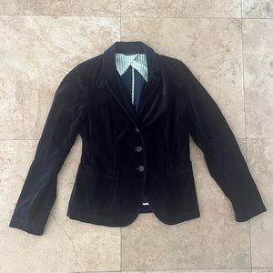J. Crew Navy Velvet Jacket